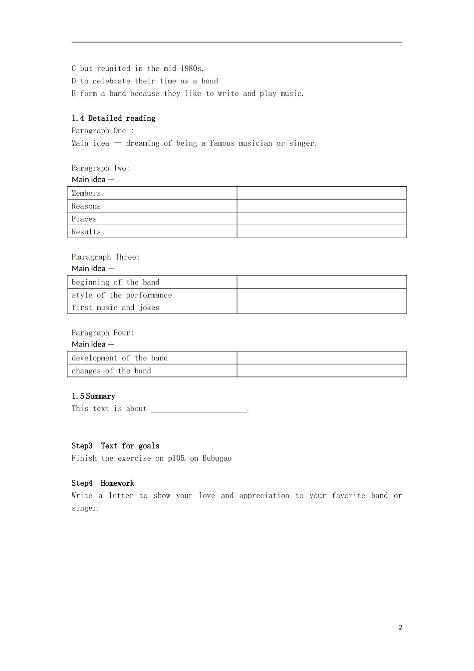 云南省德宏州梁河县第一中学高中英语 unit5 reading学案_第2页