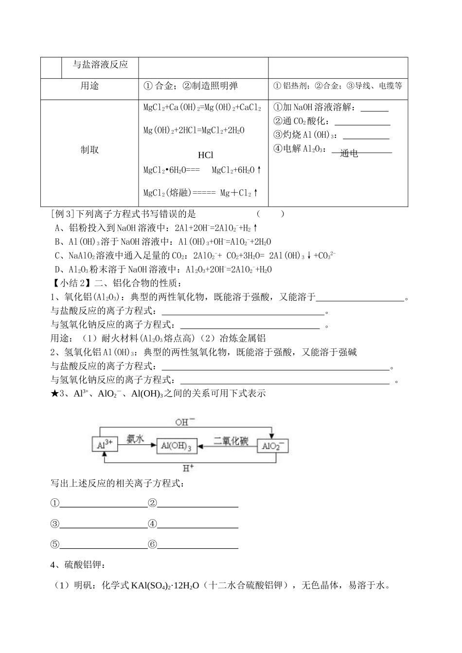 专题3.1从铝土矿到铝合金_第2页