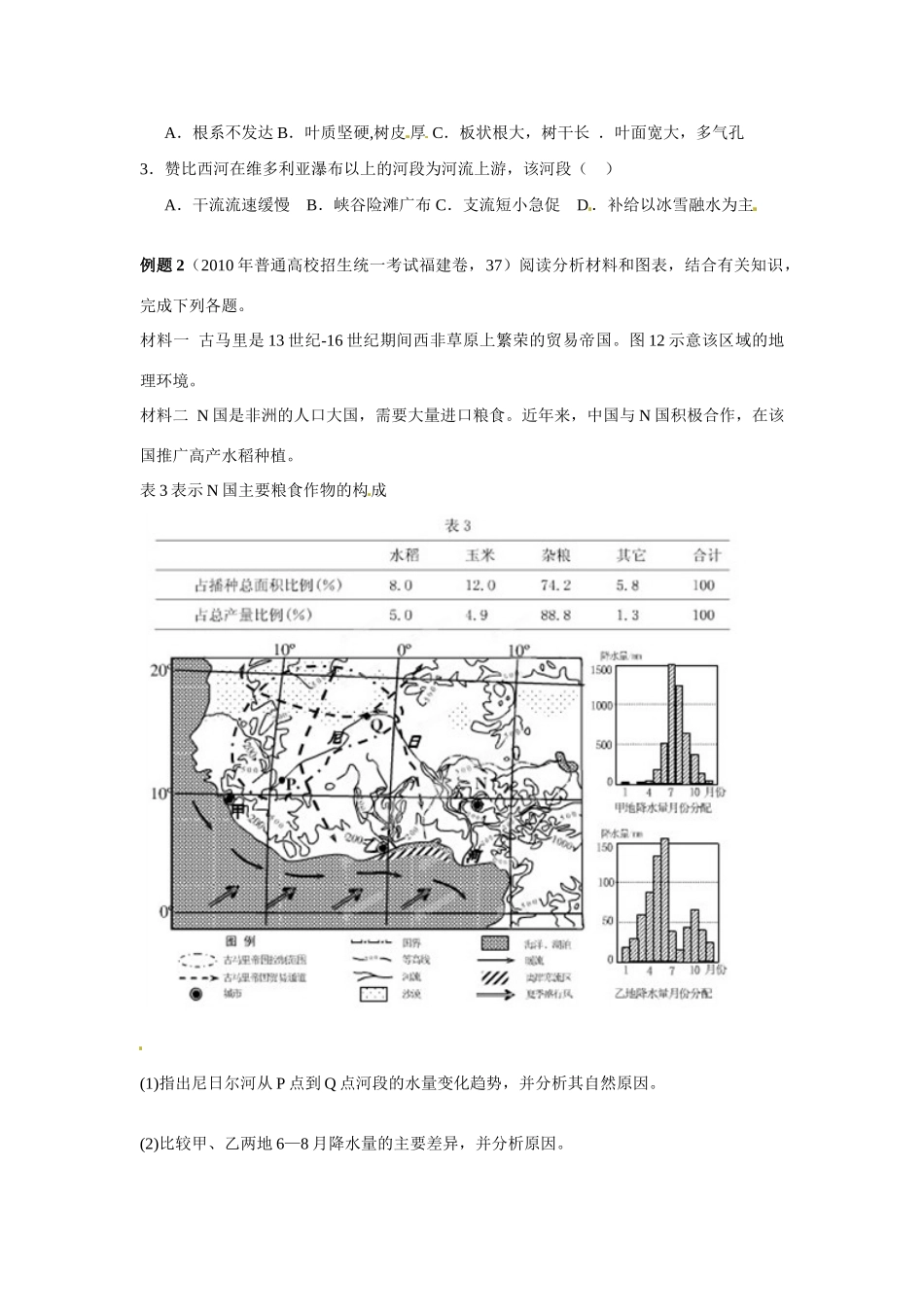云南省德宏州梁河县一中2014届高考地理第一轮复习 五个地区学案_第2页