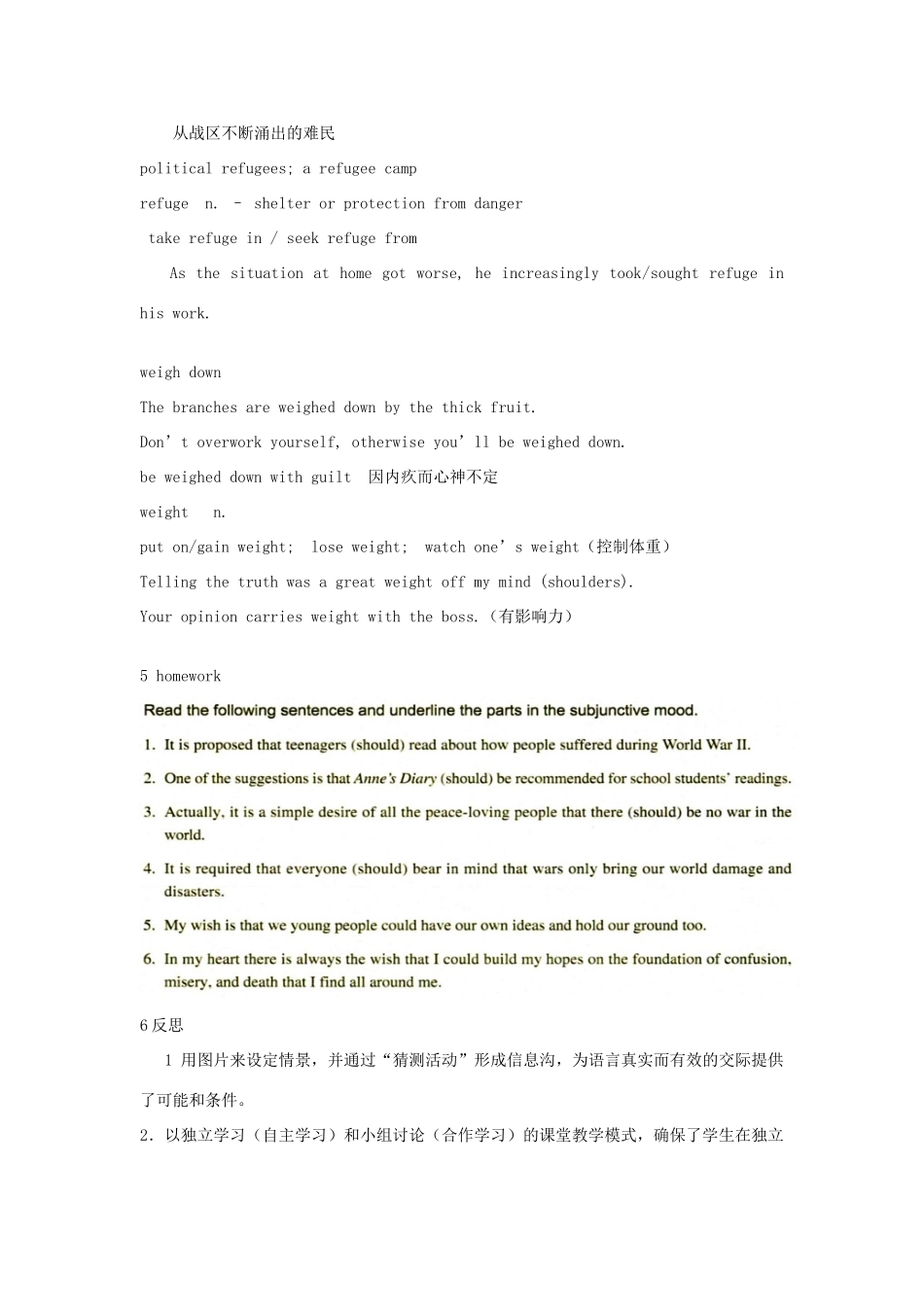 【金识源】2014高三英语上册 Module 2 Unit 3 Reflecting on History（一）教学设计 上海新世纪版_第3页