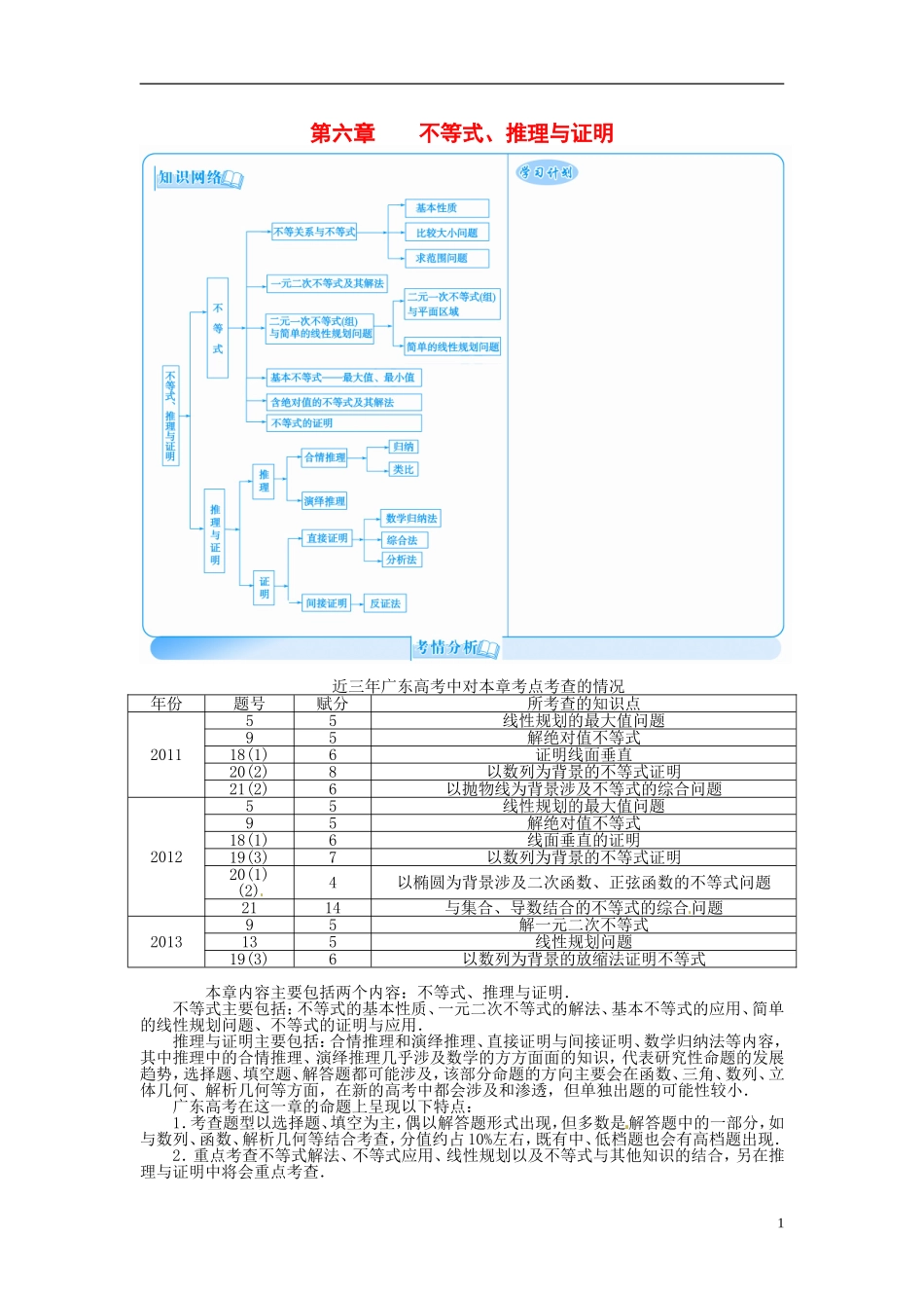【金版学案】2015届高考数学总复习 基础知识名师讲义 第六章 第一节不等关系与不等式 理_第1页