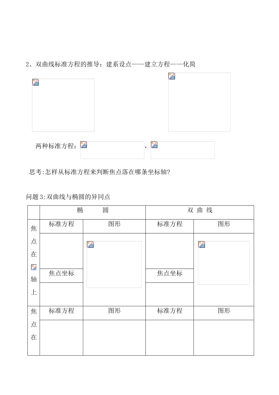 人教版高中数学必修第二册双曲线及其标准方程 学案_第3页