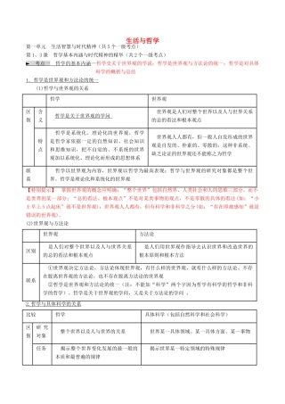 云南省昆明市寻甸县第一中学2015高考政治 生活与哲学素材