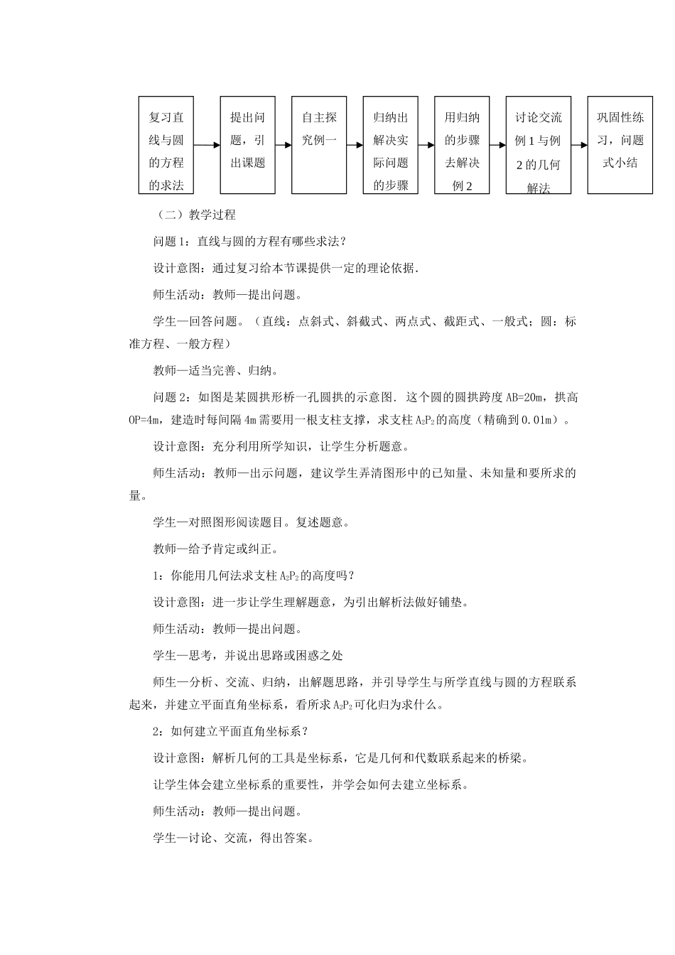 云南省昆明市艺卓高级中学2014年高中数学 4.2.1 直线与圆的方程的应用学案 新人教A版必修2_第2页