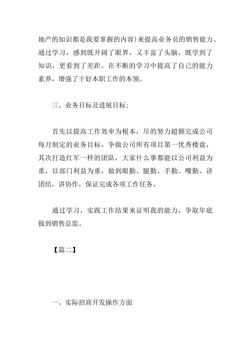 业务员2月份个人工作计划表_第2页