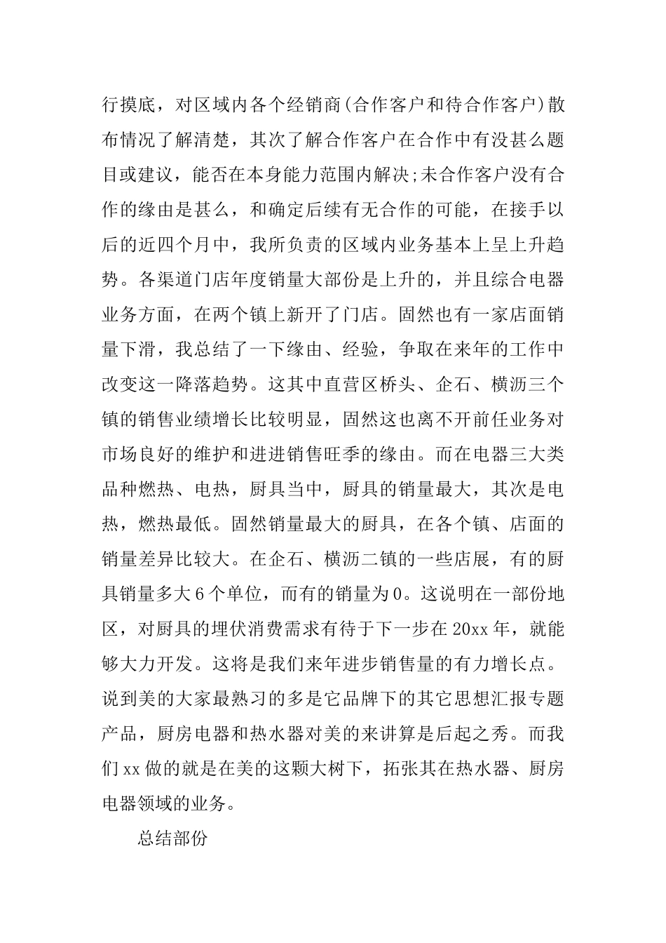 业务员一年的工作总结_第2页