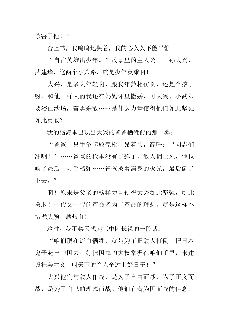 两个小八路读后感_第2页