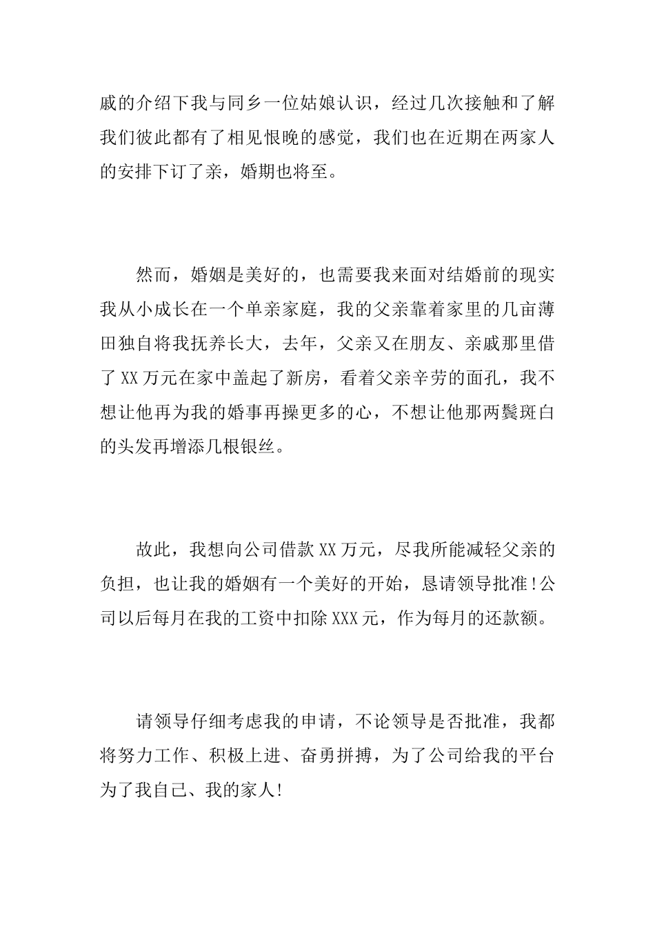 个人向公司借款申请书范文精选_第2页