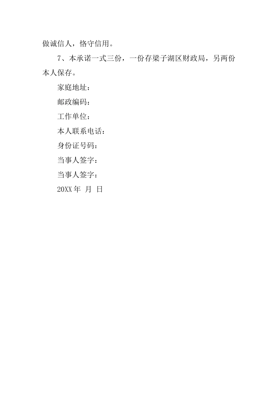 个人还款承诺书范文_第2页