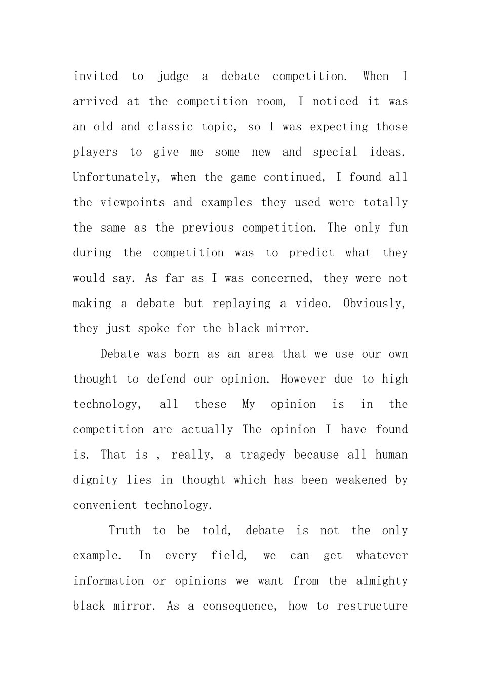 中学生英语演讲稿五篇_第2页