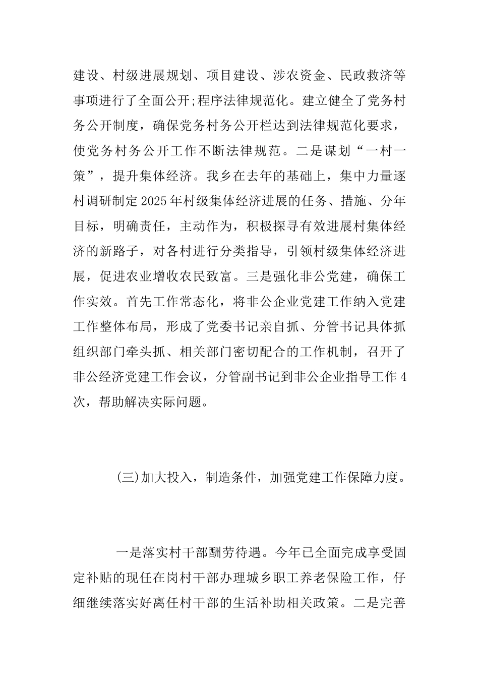 乡2025年上半年党建工作总结_第3页
