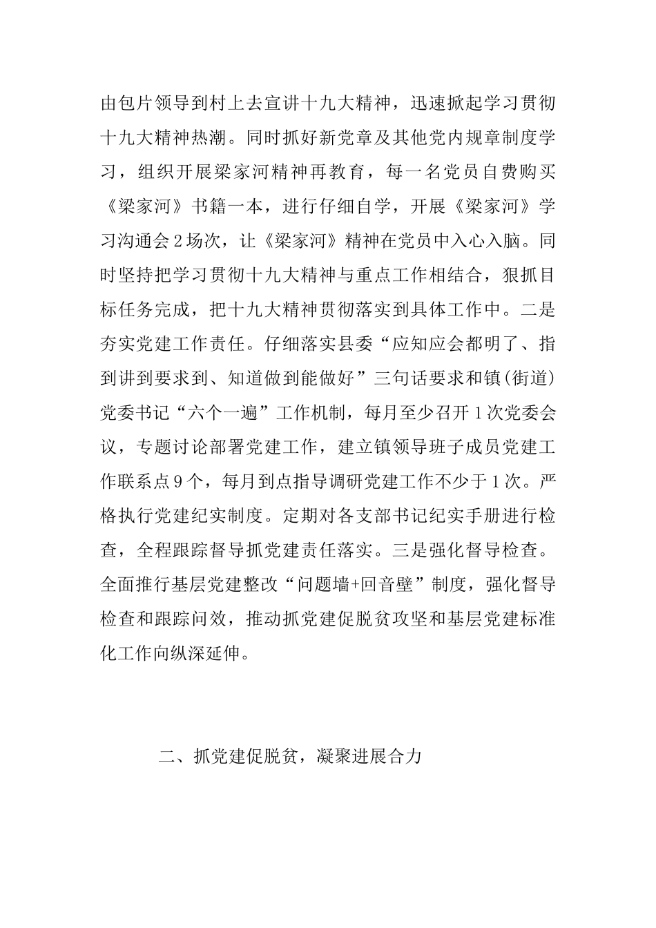 乡镇2025上半年党建工作总结_第2页