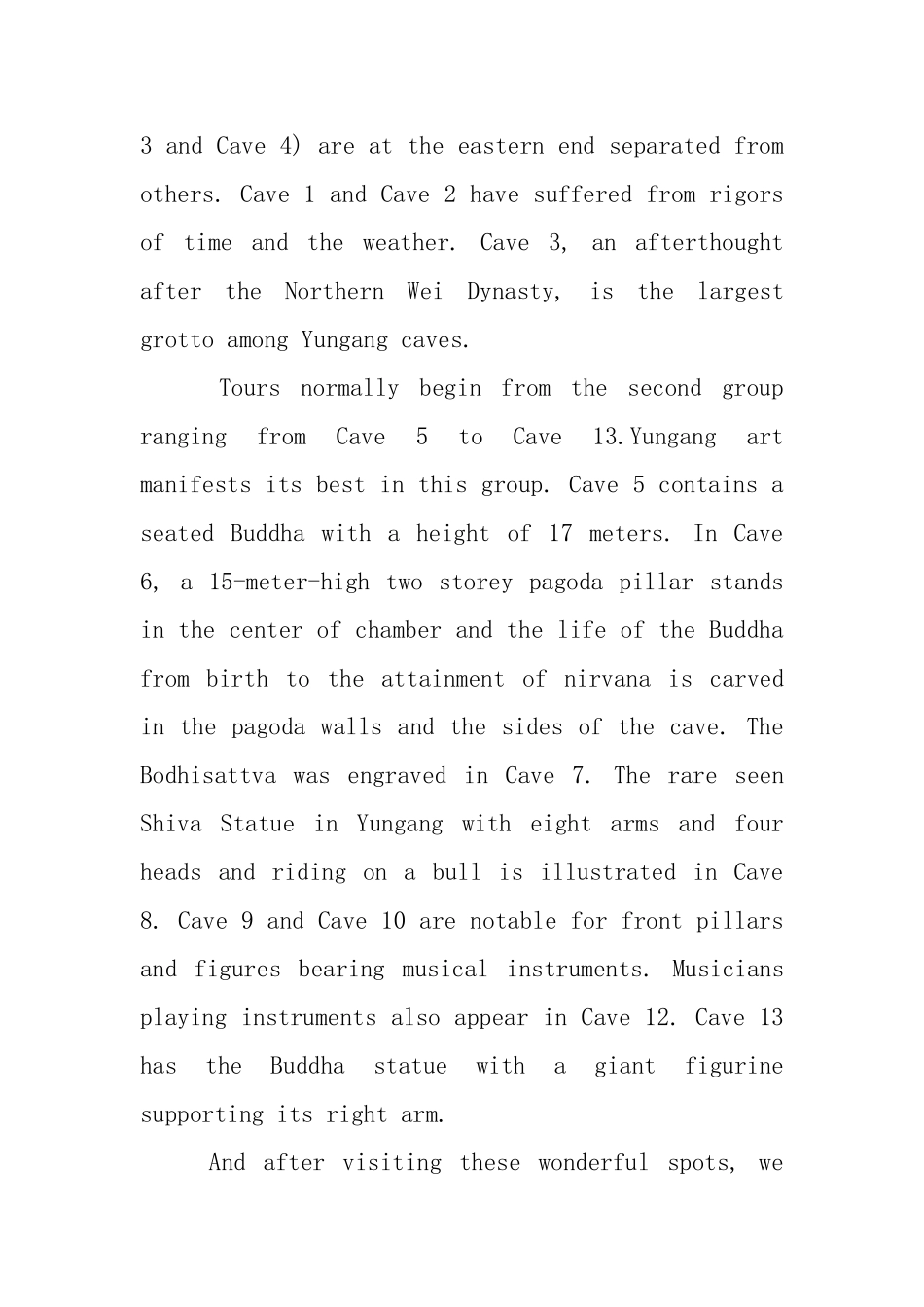 云冈石窟英文导游词范文_第3页