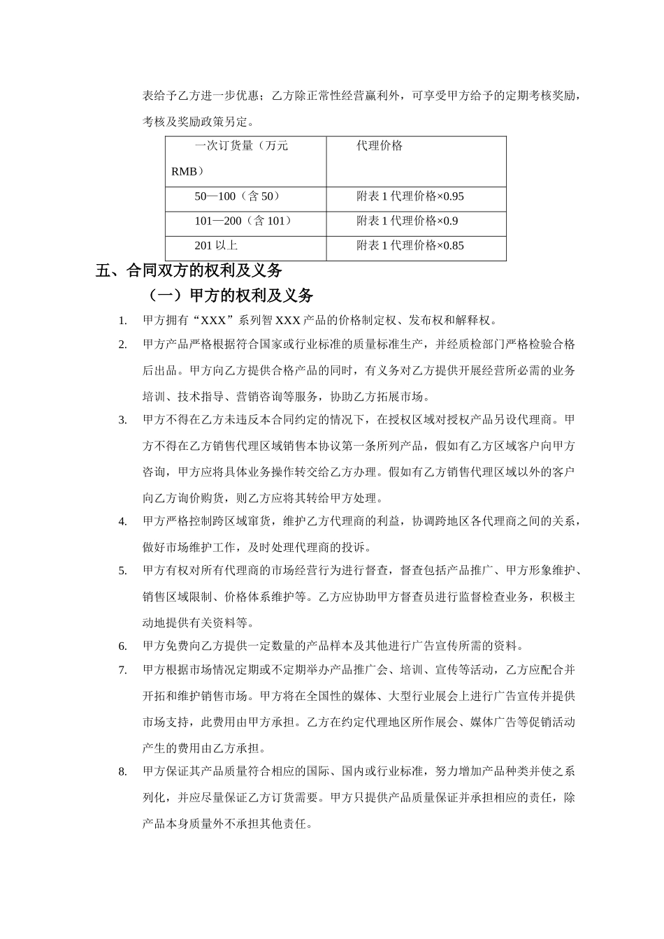 产品销售代理合同(标准版)_第2页