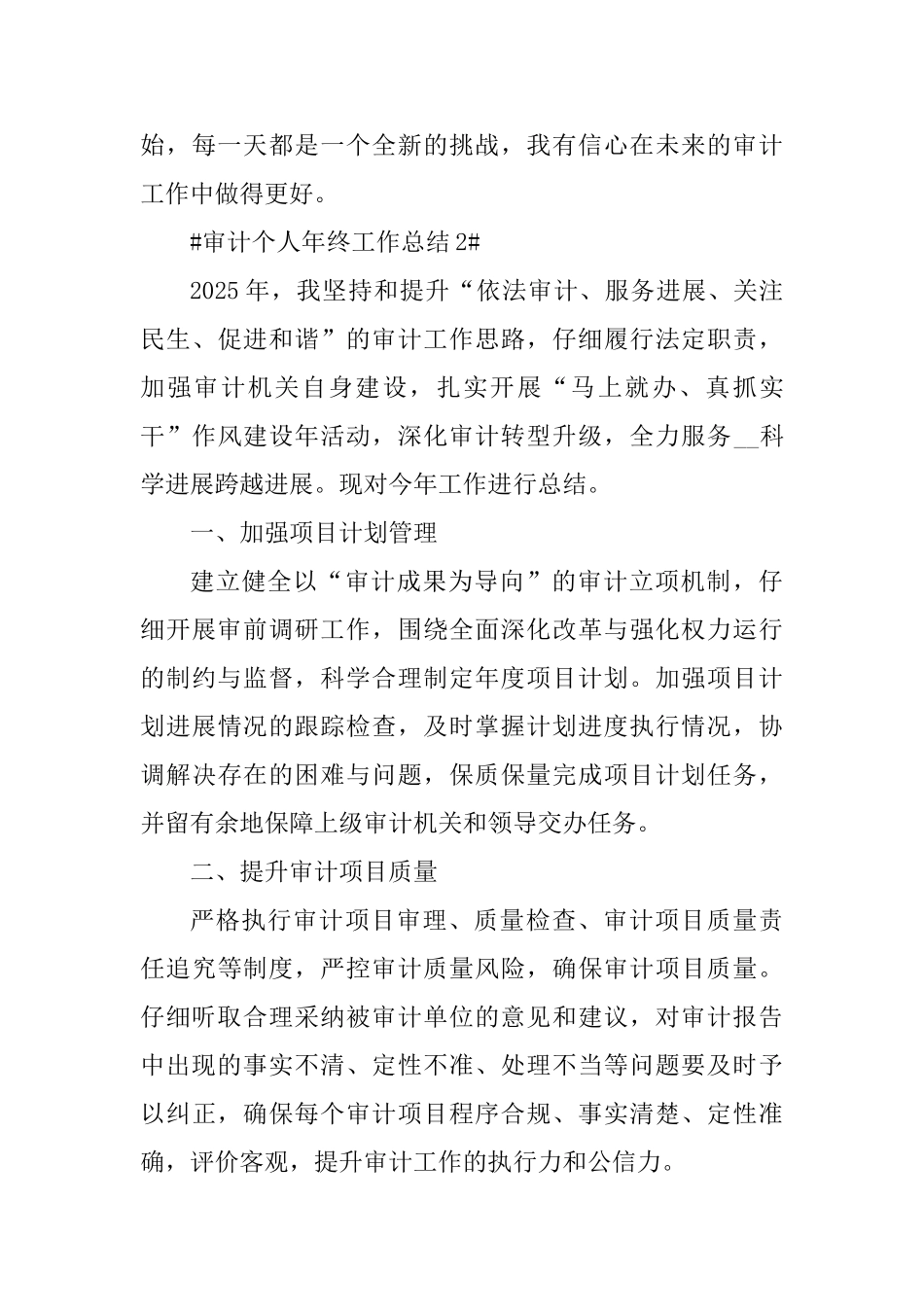 从事审计的个人年终工作总结_第3页