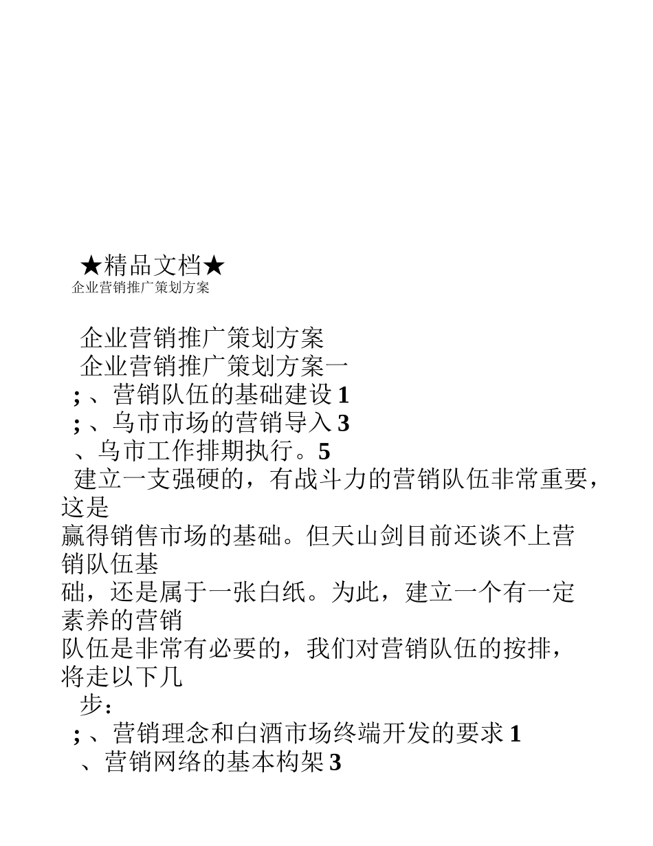 企业营销推广策划方案_第1页