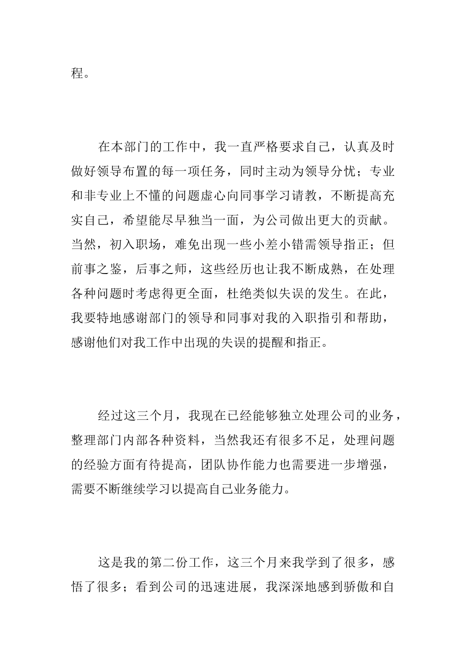 优秀的试用期个人工作总结三篇_第2页