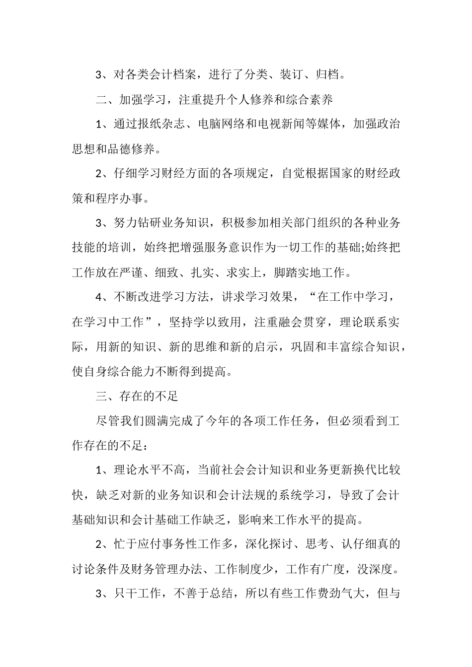 会计2025年度的工作总结_第3页