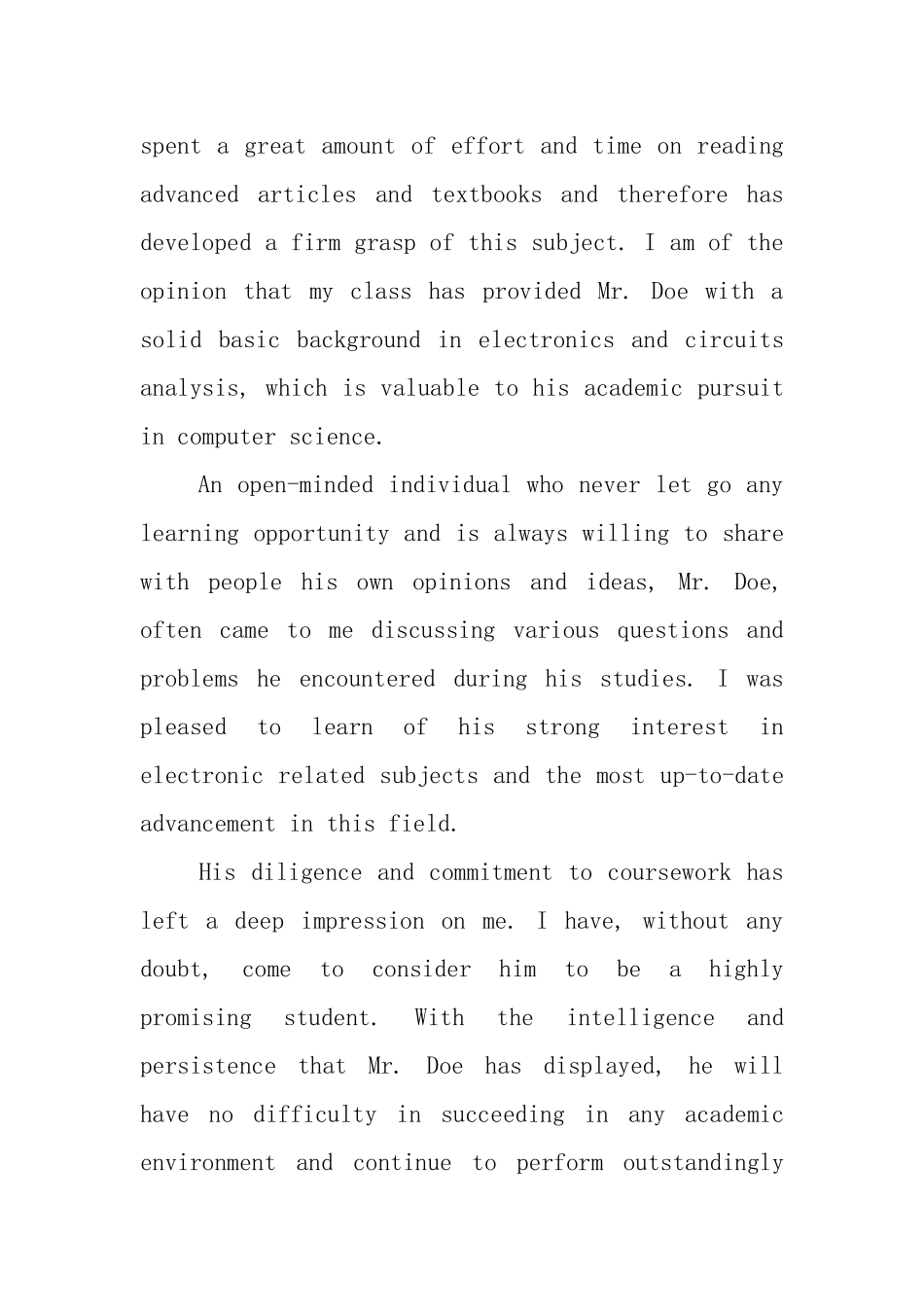 传媒专业毕业生的英文自荐信_第2页