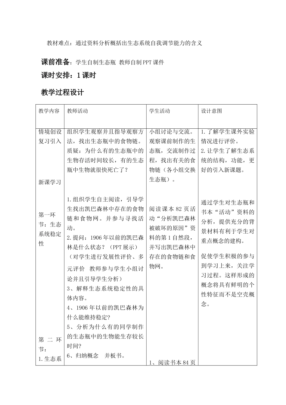 华东地区2009年高中生物教学设计评比资料 生态系统的稳定性_第2页