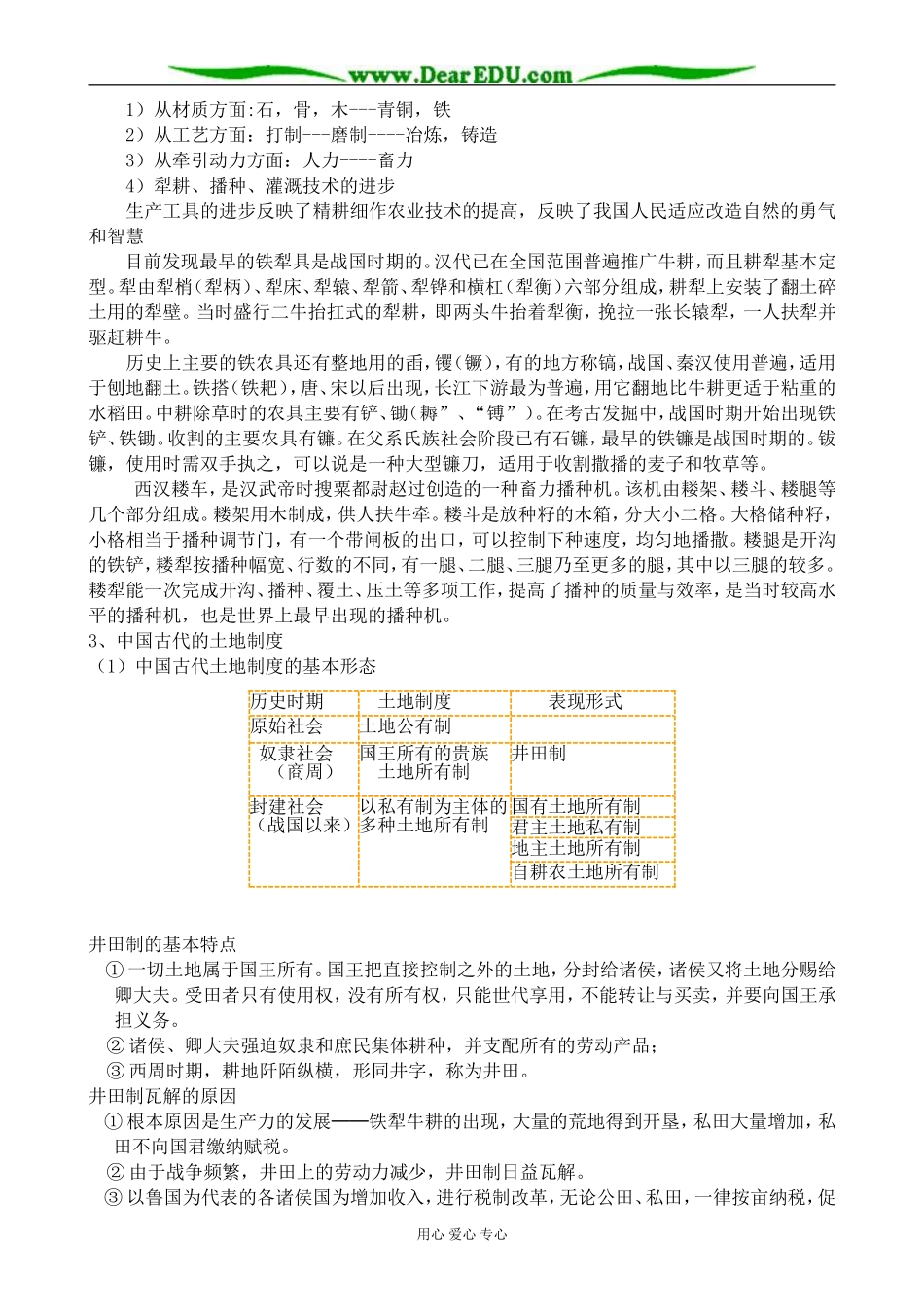 人民版高中历史必修2古代中国的农业经济_第3页