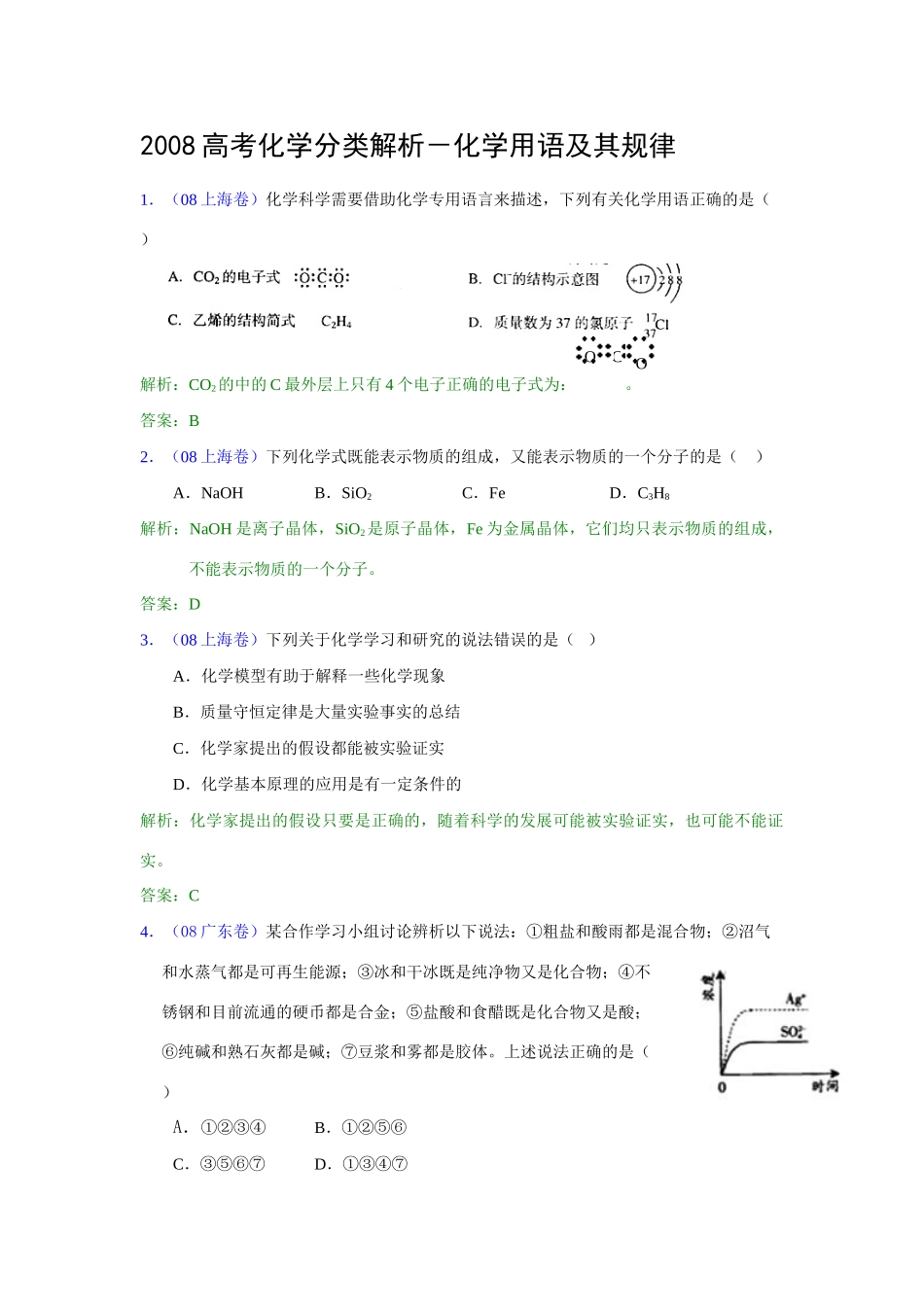 化学用语及其规律_第1页