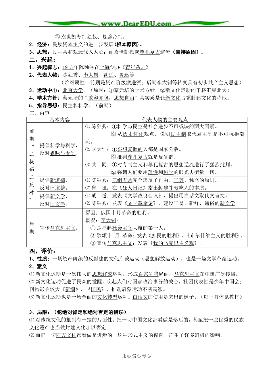 人民版必修3高中历史专题三 近代中国思想解放的潮流_第3页