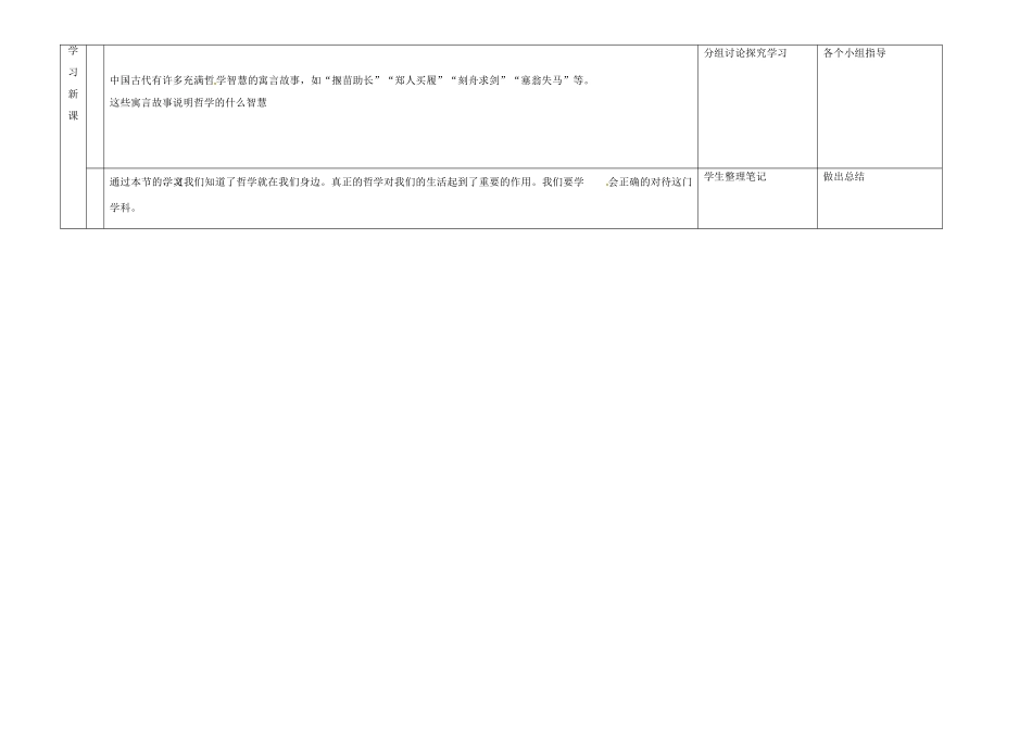 吉林省大安市第二中学校高中政治 生活处处有哲学导学案 新人教版必修4_第3页