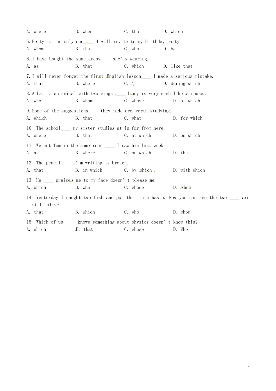 吉林省长春市实验中学高中英语《Unit 4  Period 5》导学案 新人教版选修7_第2页