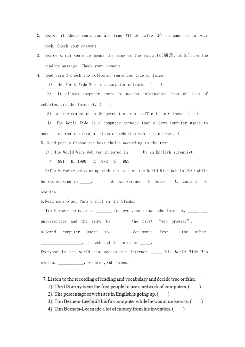 四川省宣汉中学2014高中英语 Period 2 Reading and vcabulary阅读与词汇教案1 外研版必修1_第2页