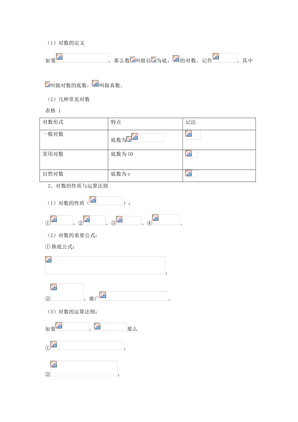 四川省古蔺县中学高三数学 2.5对数函数、幂函数复习学案_第2页