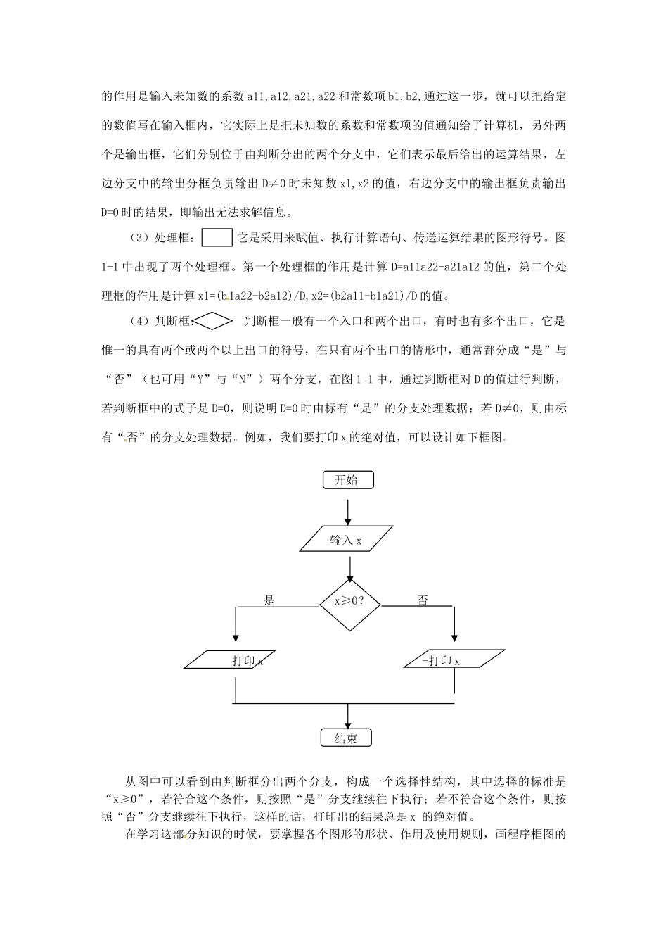 四川省古蔺县中学高中数学 1.1.2程序框图教学案 新人教B版必修3_第2页