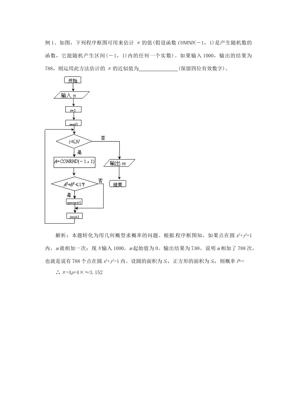 四川省古蔺县中学高中数学 第一章 高考算法研究教学案 新人教A版必修3_第3页
