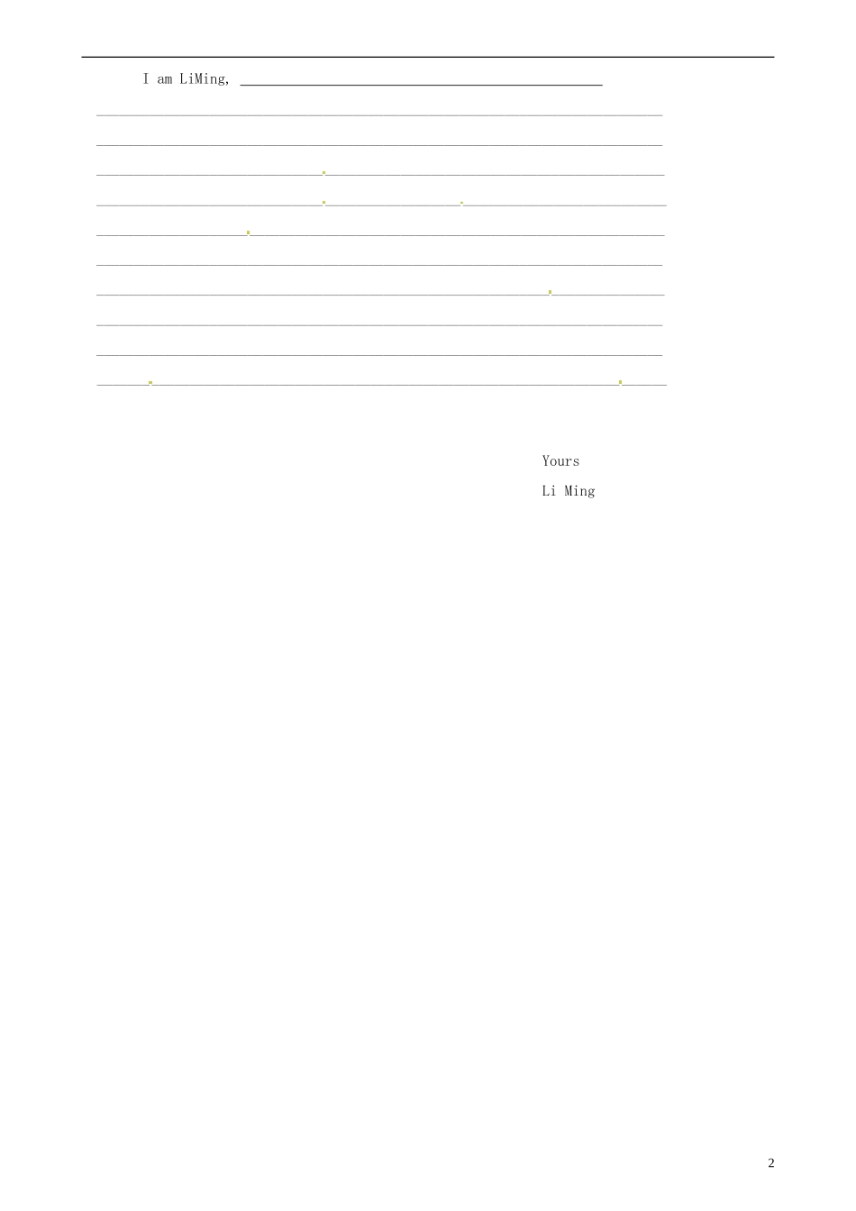 四川省古蔺县中学高中英语 Module2 A Job Worth Doing（第六课时）导学案 外研版必修5_第2页