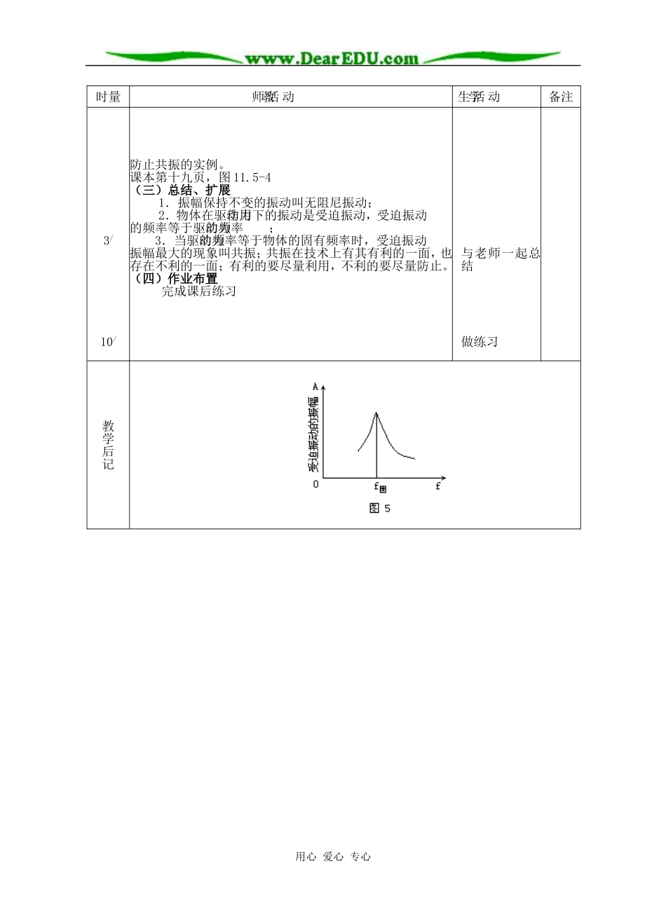 受迫振动教案_第3页