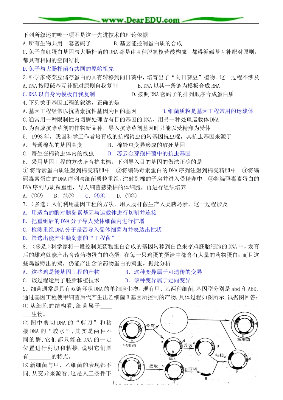 基因工程的应用_第3页