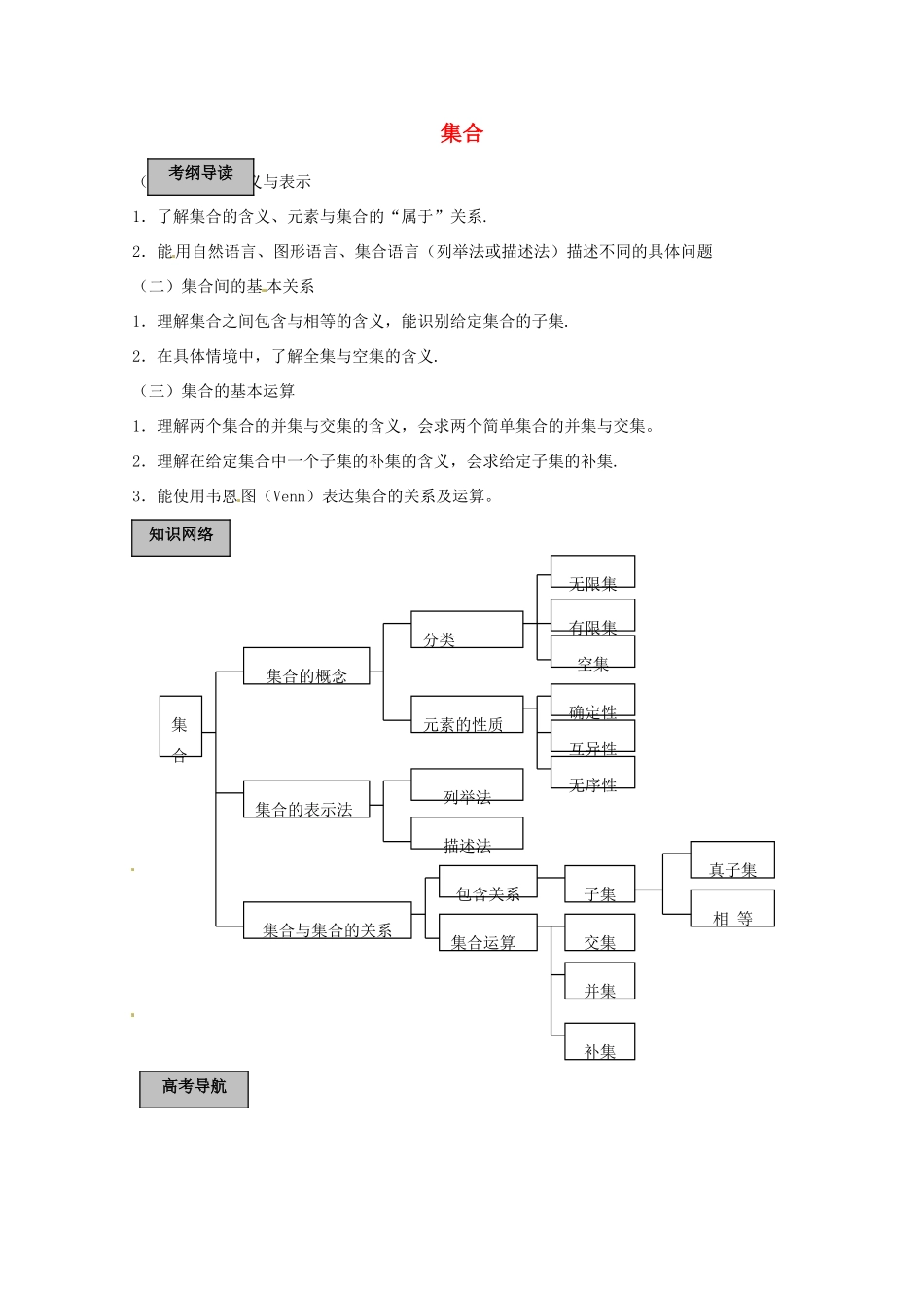 四川省雷波县民族中学高中数学 第1课时集合学案 新人教A版必修1_第1页