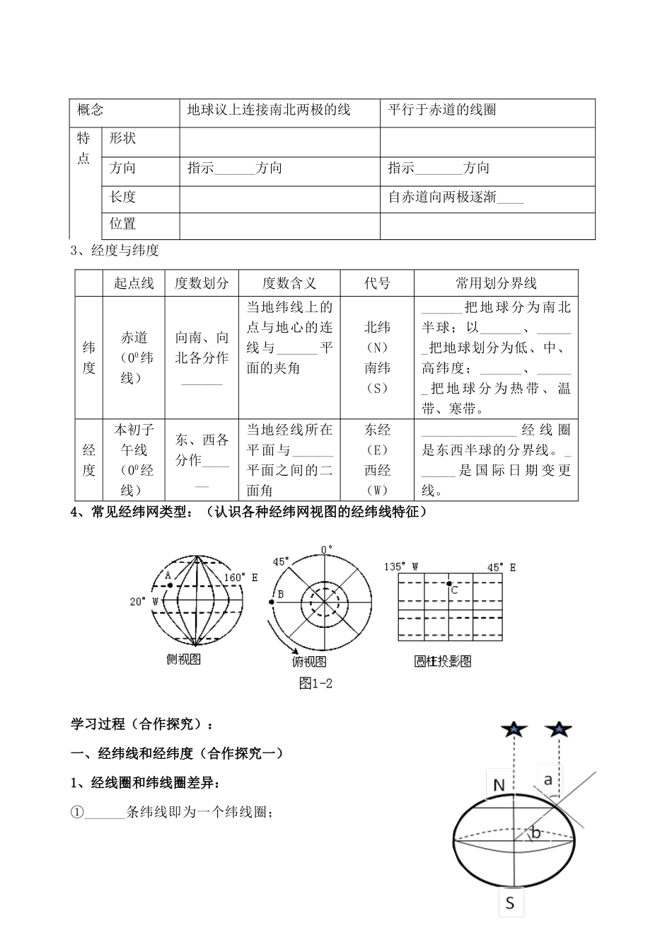四川省岳池县第一中学2014高中地理 1.1 地球与地球议导学案 新人教版必修3_第2页