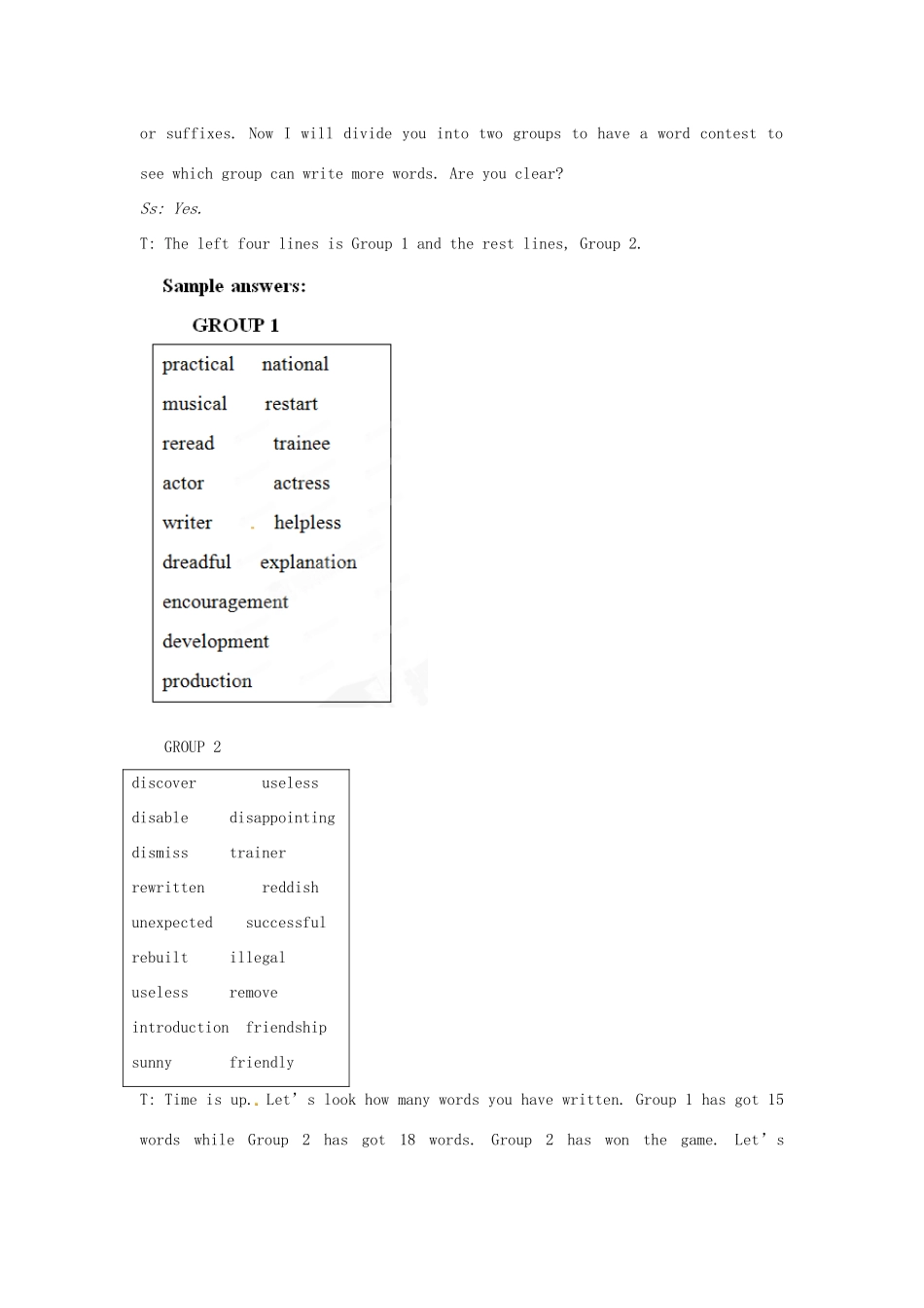 四川省宣汉中学2014高中英语 The Third Period  Grammar教案 外研版必修1_第2页
