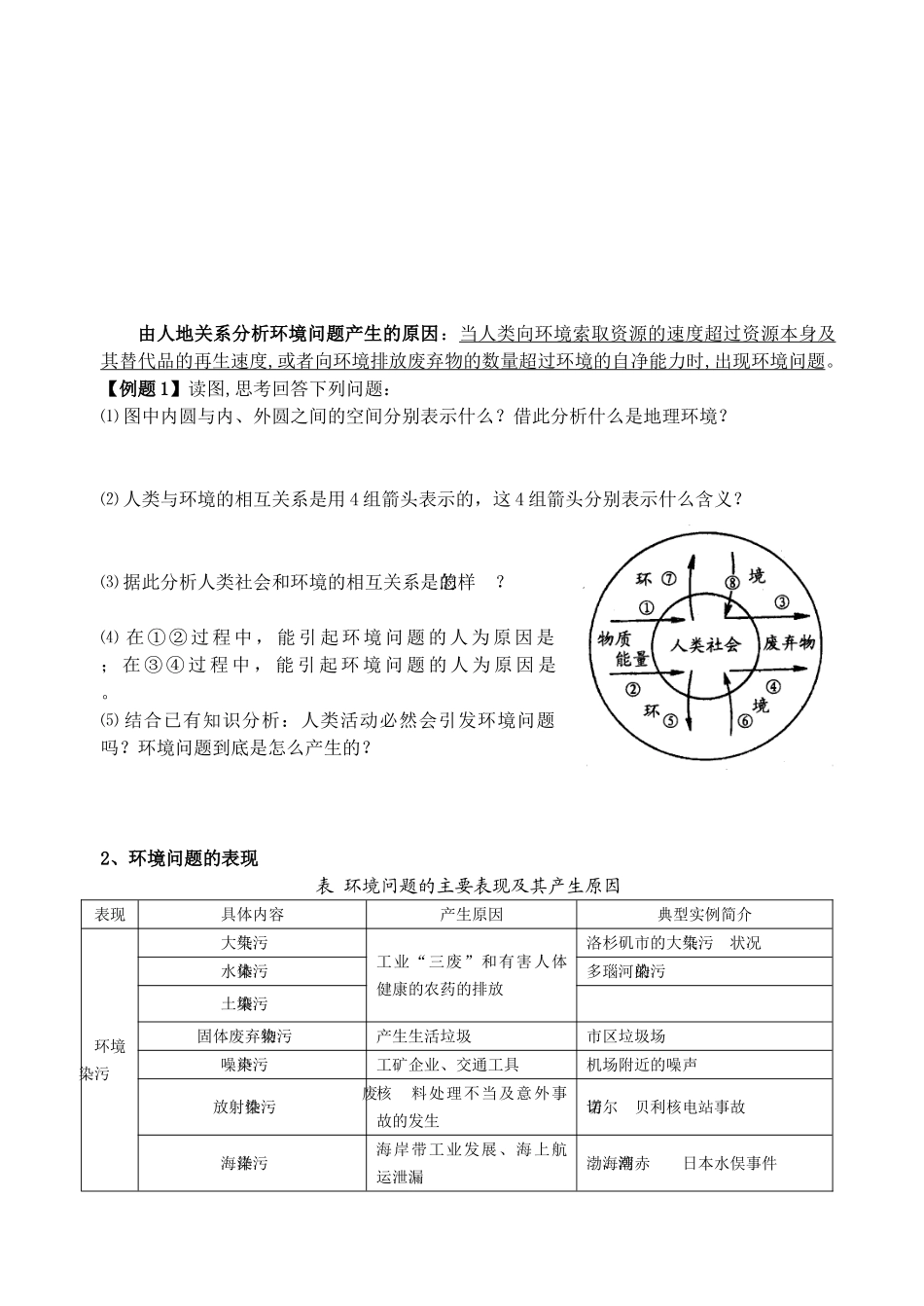 孟津一高2009届高三地理教学案——环境与可持续发展部分小专题_第3页