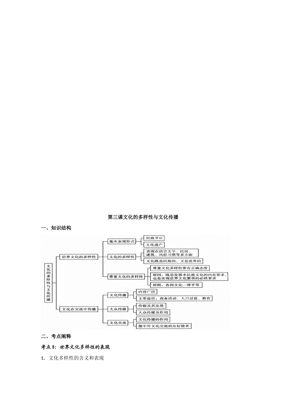 天津一中2010届高三政治总复习文化与生活学案：文化传承与创新_第2页
