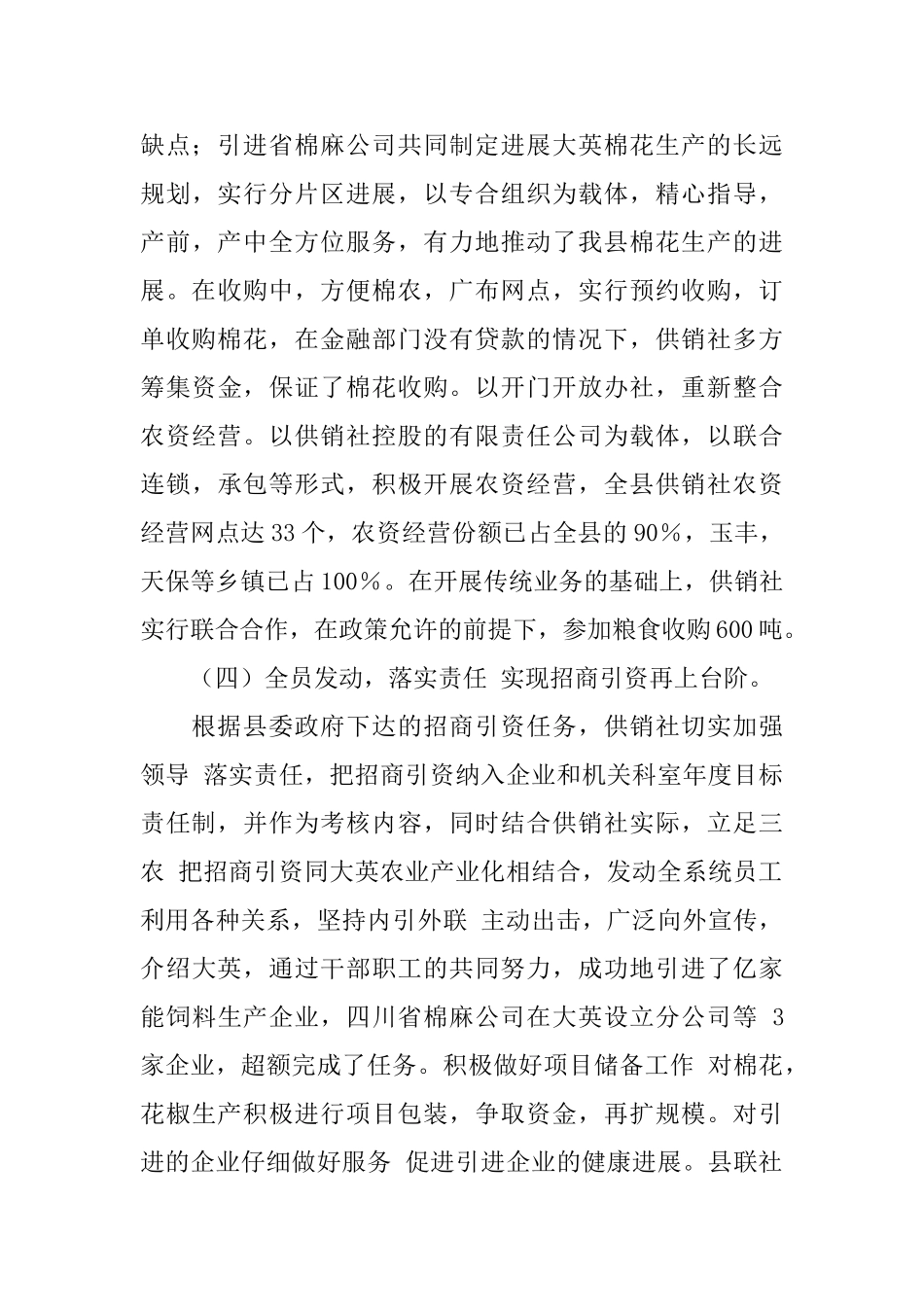 供销社领导班子述职报告范文_第3页