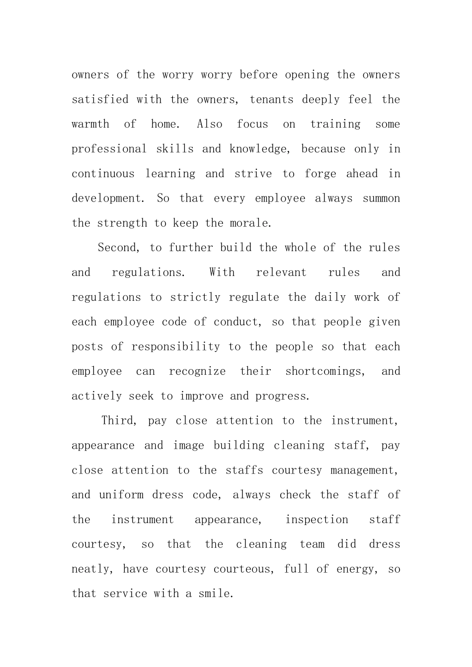 保洁员英文自我评价_第2页