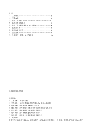 修订版拉森钢板桩支护工程监理细则精选版