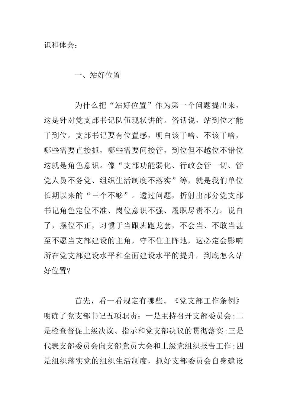 做一名合格党支部书记汇报_第2页