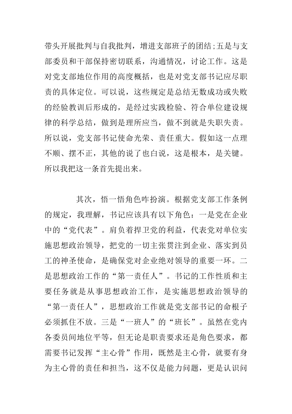 做一名合格党支部书记汇报_第3页