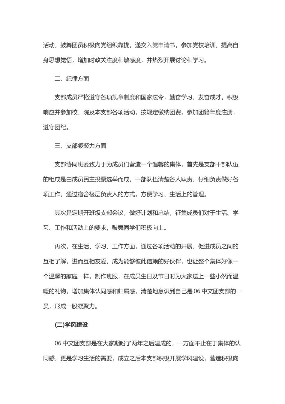 先进团支部申报材料Word模板-_第3页