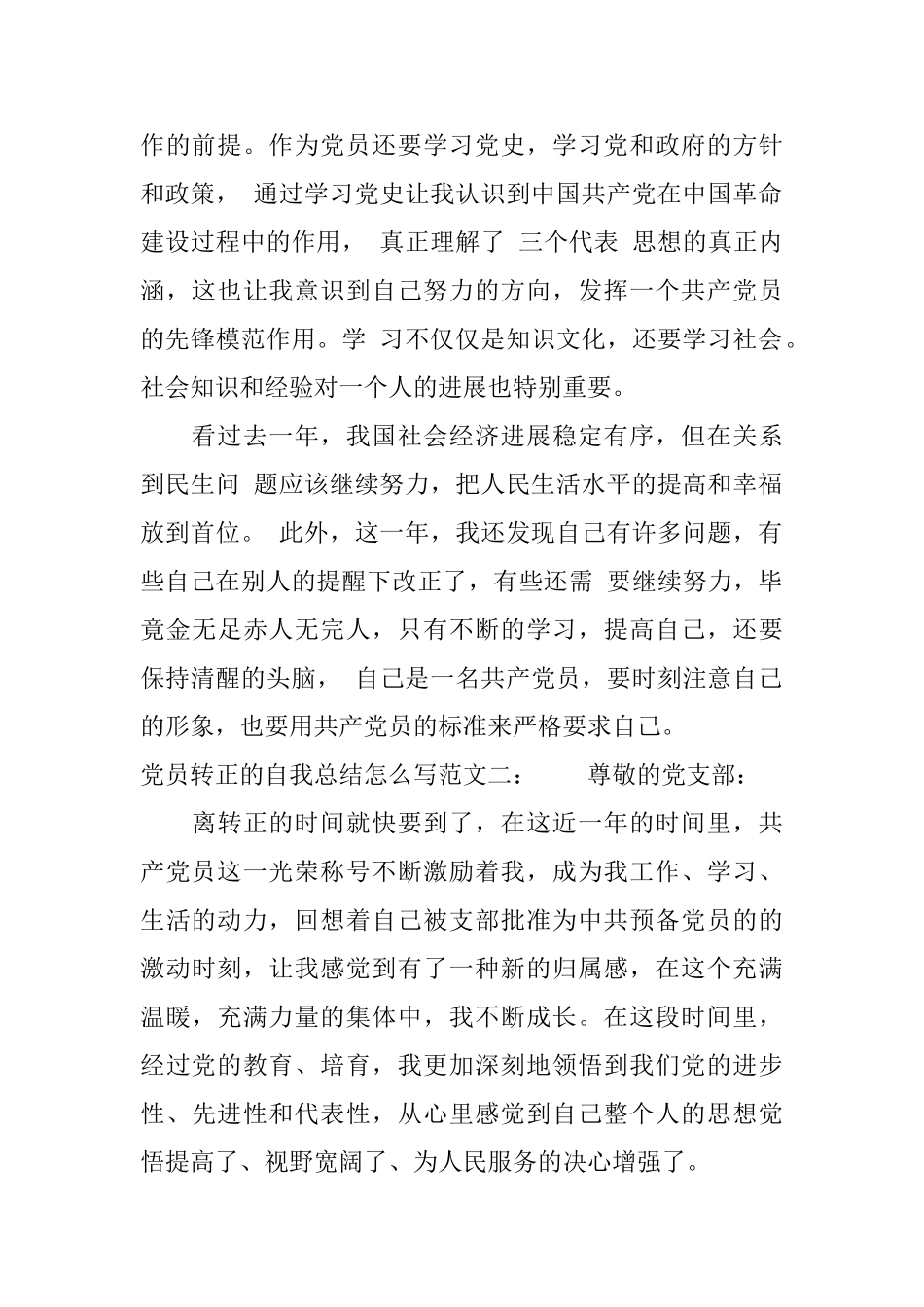 党员转正的自我总结怎么写_第2页