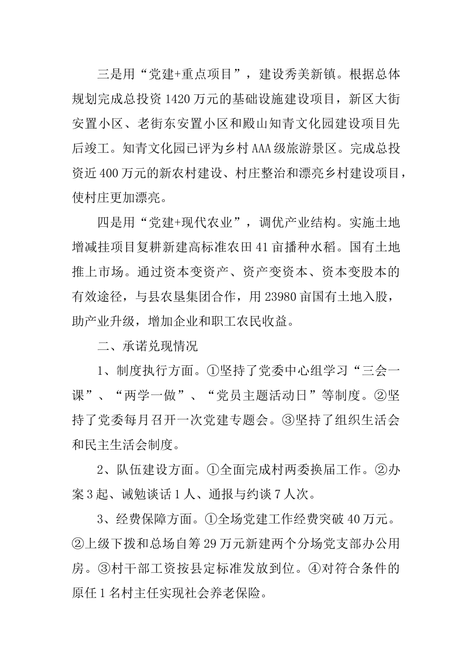 党委书记2025年度抓基层党建工作述职报告_第3页