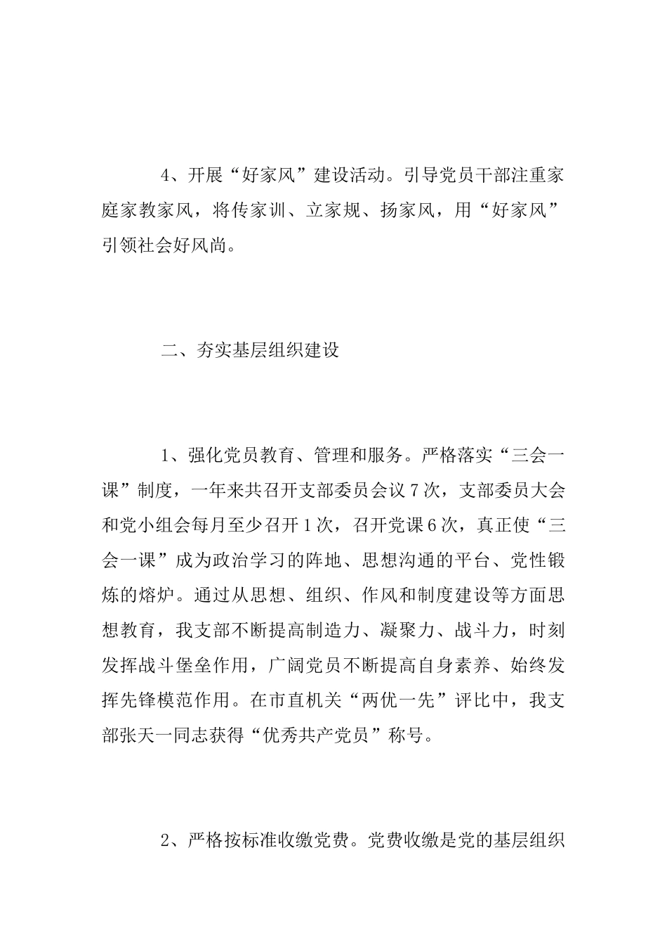 党支部2025年党建工作总结范文_第3页